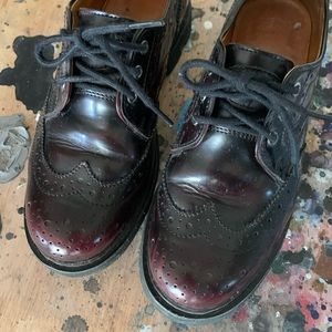 John Fluevog burgundy Lace up derby